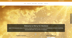 Desktop Screenshot of mercy4mankind.com