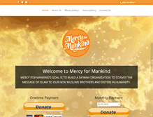 Tablet Screenshot of mercy4mankind.com